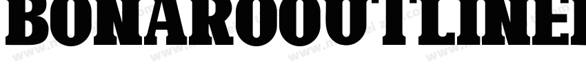 BonaroOutlineDemoOutline-L3V65字体转换