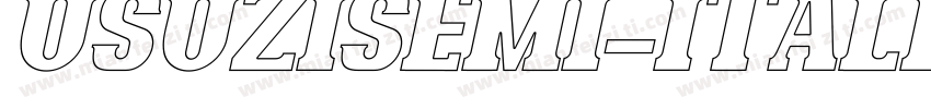 usuzisemi-italic字体转换