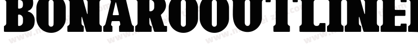 BonaroOutlineDemoOutline-L3V65字体转换