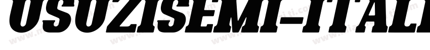 usuzisemi-italic字体转换