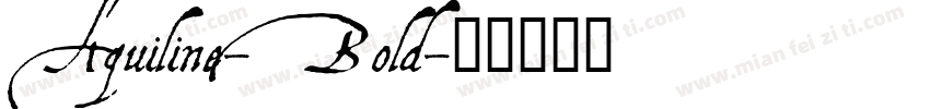 Aquiline-Bold字体转换
