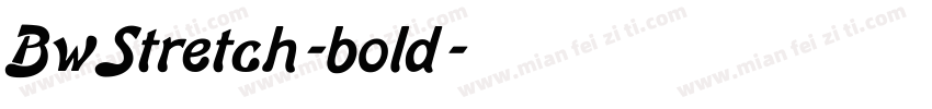 BwStretch-bold字体转换