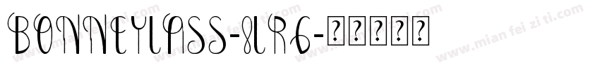 BonneyLass-8Lrg字体转换