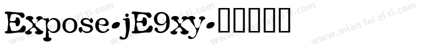 Expose-jE9xy字体转换