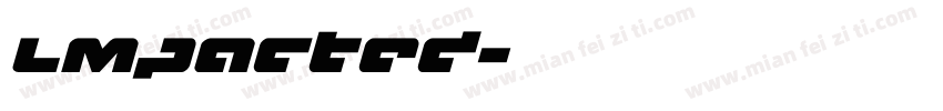lmpacted字体转换