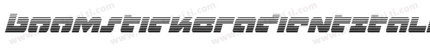 BoomstickGradientItalic-gV04字体转换