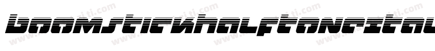 BoomstickHalftoneItalic-40Ll字体转换