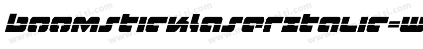 BoomstickLaserItalic-WgOG字体转换