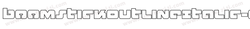 BoomstickOutlineItalic-OvLe字体转换