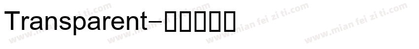Transparent字体转换
