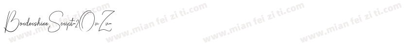 BordershineScript-2OvZv字体转换
