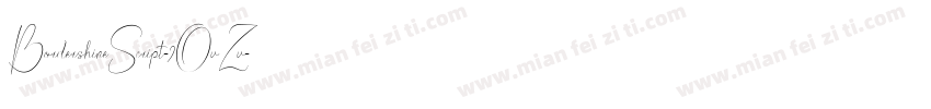 BordershineScript-2OvZv字体转换