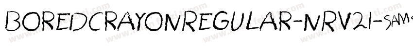 BoredCrayonRegular-nRv21字体转换
