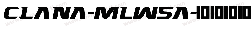 Clana-mLW5a字体转换
