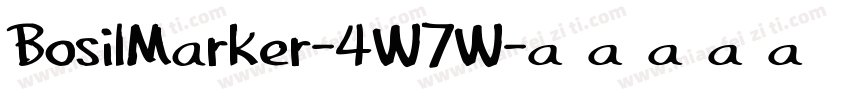BosilMarker-4W7W字体转换