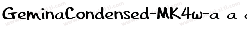 GeminaCondensed-MK4w字体转换