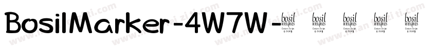 BosilMarker-4W7W字体转换