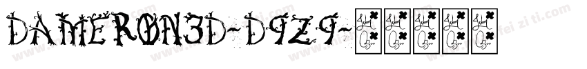 Dameron3D-D9z9字体转换