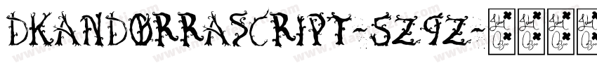 Dkandorrascript-5z9Z字体转换