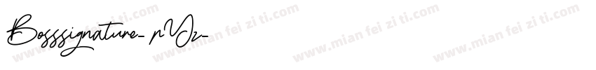 Bosssignature-3pYz字体转换