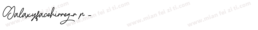 Galaxyfacehirreg-r3p9字体转换