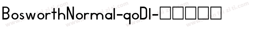 BosworthNormal-qoDl字体转换