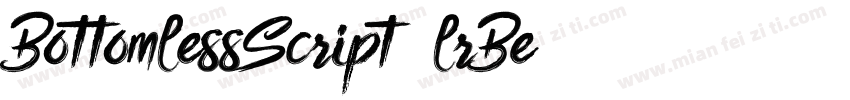 BottomlessScript-lrBe字体转换
