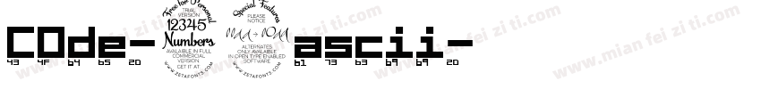 COde-39ascii字体转换
