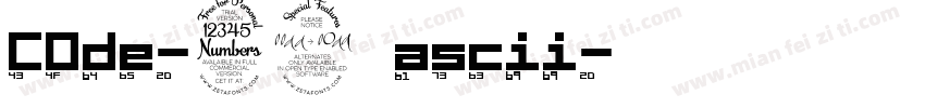 COde-39全ascii字体转换