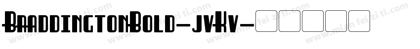 BraddingtonBold-jvKv字体转换