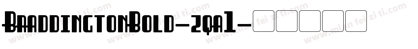 BraddingtonBold-zqa1字体转换