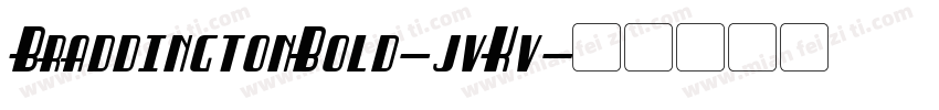 BraddingtonBold-jvKv字体转换