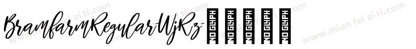 BramfarmRegular-WjRz字体转换