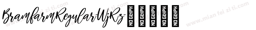 BramfarmRegular-WjRz字体转换