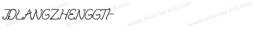 JDLANGZHENGGTI字体转换