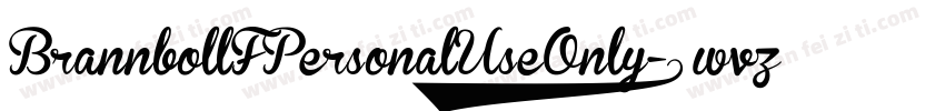 BrannbollFPersonalUseOnly-8wvz字体转换