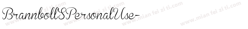BrannbollSPersonalUse字体转换