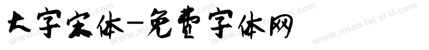 大字宋体字体转换