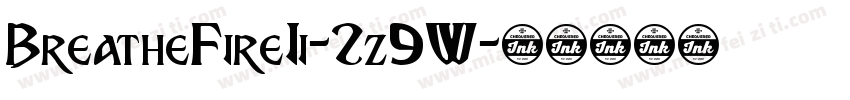 BreatheFireIi-2z9W字体转换