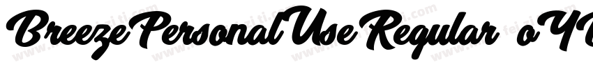 BreezePersonalUseRegular-oYBz字体转换