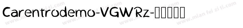 Carentrodemo-VGWRz字体转换