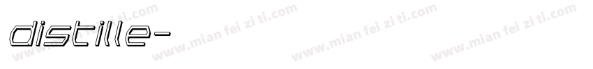 distille字体转换