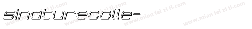 sinaturecolle字体转换