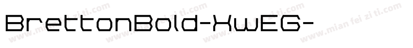 BrettonBold-XwEG字体转换