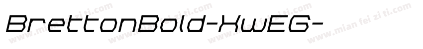 BrettonBold-XwEG字体转换