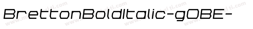 BrettonBoldItalic-gOBE字体转换