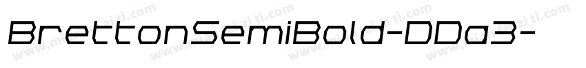 BrettonSemiBold-DDa3字体转换