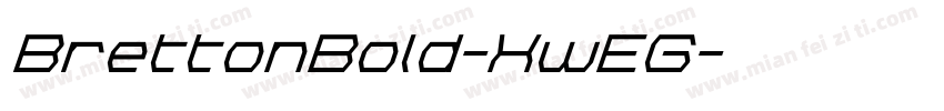 BrettonBold-XwEG字体转换