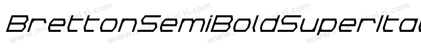 BrettonSemiBoldSuperItalic-5LOv字体转换