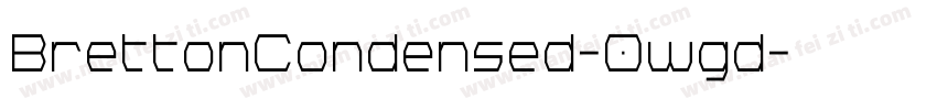 BrettonCondensed-0wgd字体转换